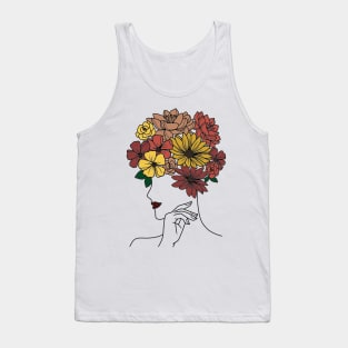 Floral Head Piece Tank Top